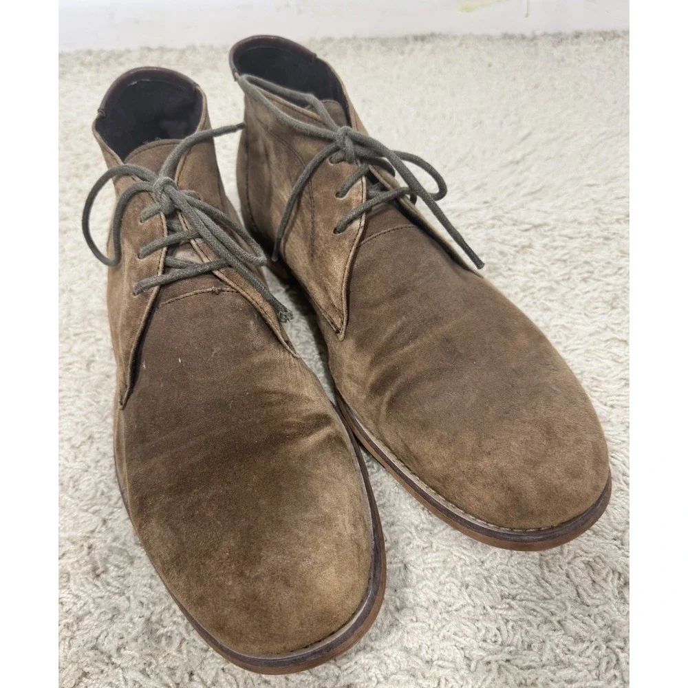Kenneth Cole Techni-Cole Brown Suede Lace Up‎ Chukka Boots Men's 13 Gel Comfort
